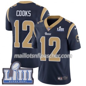 Maillot Los Angeles Rams Brandin Cooks 12 Nike Bleu 2019 Super Bowl LIII - Homme